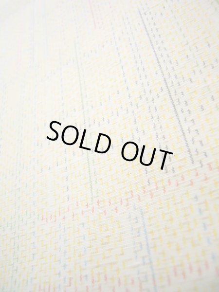 画像12: J0926G  紬 女性用着物  シルク(正絹) 薄い  山吹, 四角 【中古】 【USED】 【リサイクル】 ★★★☆☆ (12)