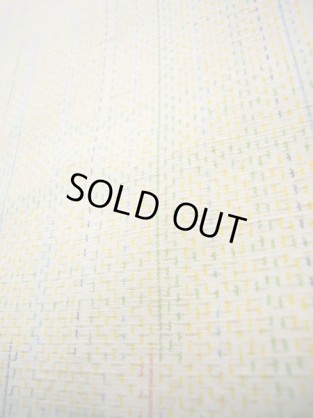 画像13: J0926G  紬 女性用着物  シルク(正絹) 薄い  山吹, 四角 【中古】 【USED】 【リサイクル】 ★★★☆☆ (13)