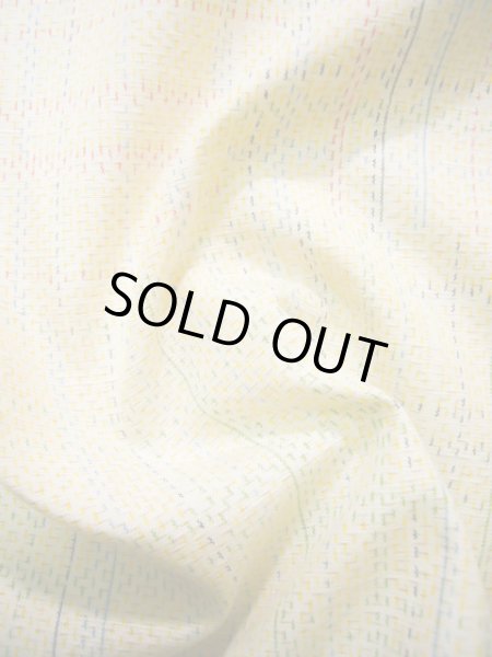 画像14: J0926G  紬 女性用着物  シルク(正絹) 薄い  山吹, 四角 【中古】 【USED】 【リサイクル】 ★★★☆☆ (14)