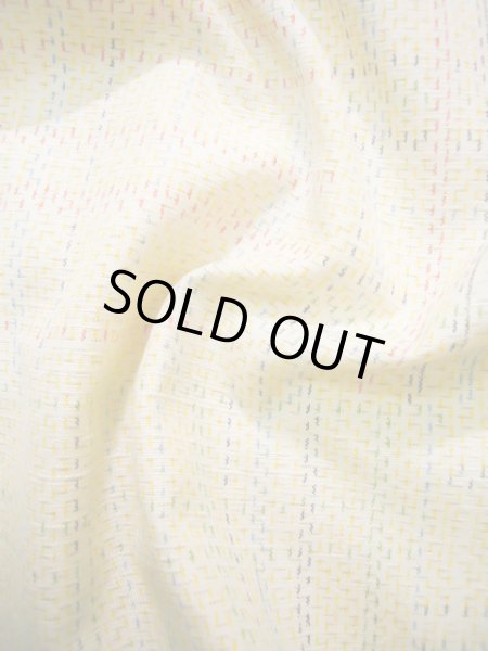 画像15: J0926G  紬 女性用着物  シルク(正絹) 薄い  山吹, 四角 【中古】 【USED】 【リサイクル】 ★★★☆☆ (15)