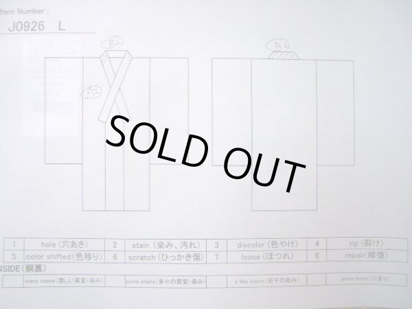 画像11: J0926L  紬 女性用着物  シルク（正絹） ヘザー（杢）  黄緑色, 亀甲 【中古】 【USED】 【リサイクル】 ★★★☆☆ (11)