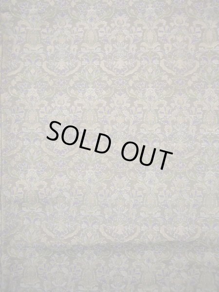 画像3: J0926S  織 女性用着物  シルク(正絹) 淡い  カーキ, 花 【中古】 【USED】 【リサイクル】 ★★★★☆ (3)