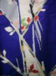 画像5: J1001J  紬 女性用着物  シルク（正絹） 深い  白, 花 【中古】 【USED】 【リサイクル】 ★★☆☆☆ (5)