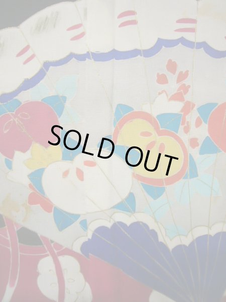 画像12: J1007B  留袖 女性用着物 葵文 シルク(正絹)   黒, 花 【中古】 【USED】 【リサイクル】 ★★☆☆☆ (12)