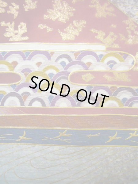 画像13: J1007F  留袖 女性用着物 比翼 シルク(正絹)   黒, 流水 【中古】 【USED】 【リサイクル】 ★★★☆☆ (13)