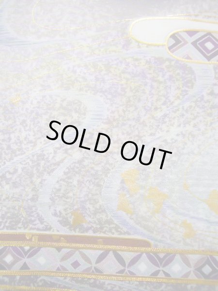 画像15: J1007F  留袖 女性用着物 比翼 シルク(正絹)   黒, 流水 【中古】 【USED】 【リサイクル】 ★★★☆☆ (15)