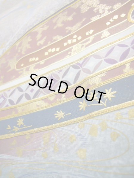 画像16: J1007F  留袖 女性用着物 比翼 シルク(正絹)   黒, 流水 【中古】 【USED】 【リサイクル】 ★★★☆☆ (16)