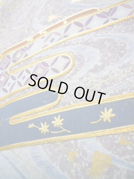 画像17: J1007F  留袖 女性用着物 比翼 シルク(正絹)   黒, 流水 【中古】 【USED】 【リサイクル】 ★★★☆☆ (17)