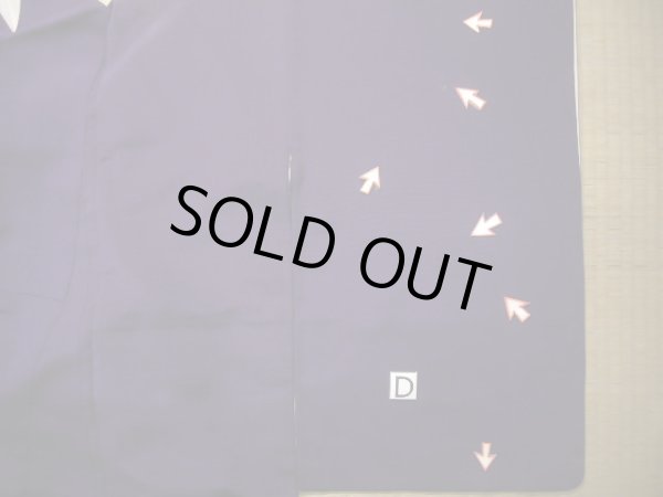 画像18: J1007L  訪問着 女性用着物  シルク(正絹) 深い  紫, 花 【中古】 【USED】 【リサイクル】 ★☆☆☆☆ (18)