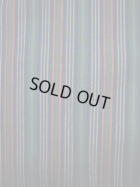 画像6: J1014H Mint  単衣 女性用着物  化繊 ダークな  グリーン(緑), 縞 【中古】 【USED】 【リサイクル】 ★★★★☆ (6)