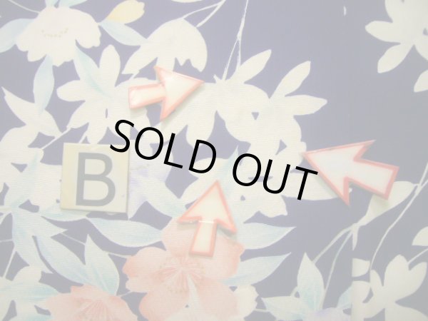 画像16: J1014K  小紋 女性用着物  シルク(正絹)   青, 花 【中古】 【USED】 【リサイクル】 ★★★★☆ (16)