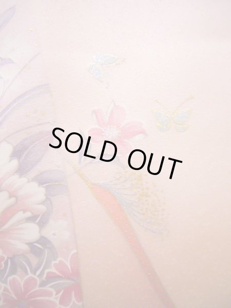 画像9: J1014M Mint  小紋 女性用着物  シルク（正絹） 甘い  ピンク, 花 【中古】 【USED】 【リサイクル】 ★★★★☆ (9)