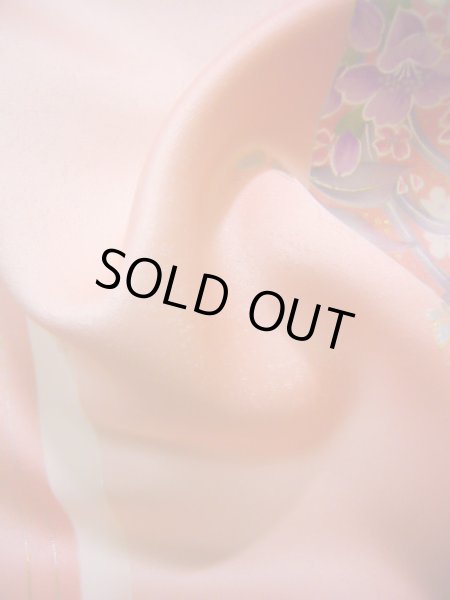 画像17: J1014M Mint  小紋 女性用着物  シルク（正絹） 甘い  ピンク, 花 【中古】 【USED】 【リサイクル】 ★★★★☆ (17)