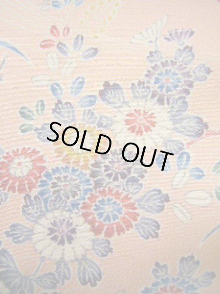 画像9: J1014P Mint  小紋 女性用着物  シルク（正絹） 淡い  ピンク, ぼたん 【中古】 【USED】 【リサイクル】 ★★★★★ (9)