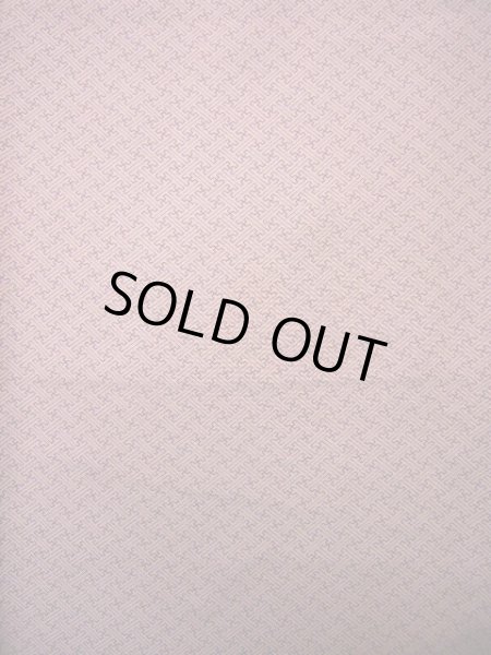 画像4: J1021V Mint  小紋 女性用着物  シルク(正絹) 淡い  ピンク, 紗綾形文 【中古】 【USED】 【リサイクル】 ★★★★☆ (4)