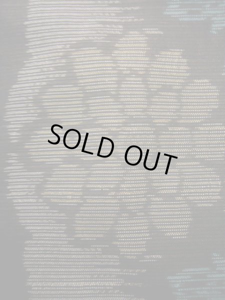 画像7: J1023B  大島紬 女性用着物 横双 シルク（正絹） 深い  ブラウン（茶色）, 花 【中古】 【USED】 【リサイクル】 ★★★☆☆ (7)