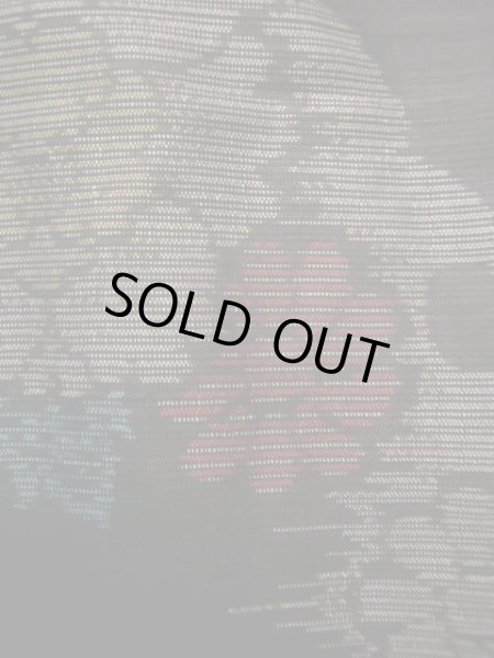 画像9: J1023B  大島紬 女性用着物 横双 シルク（正絹） 深い  ブラウン（茶色）, 花 【中古】 【USED】 【リサイクル】 ★★★☆☆ (9)