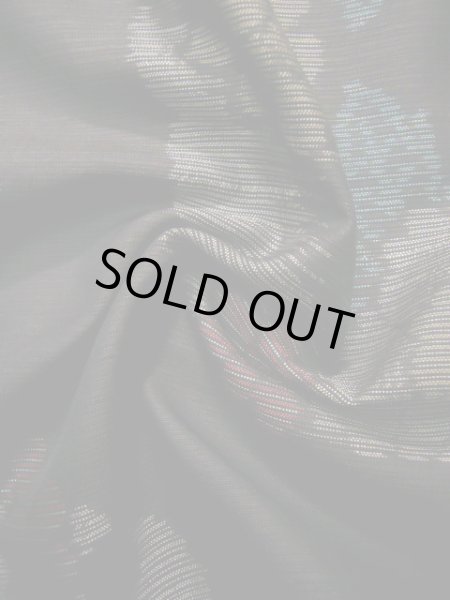 画像14: J1023B  大島紬 女性用着物 横双 シルク（正絹） 深い  ブラウン（茶色）, 花 【中古】 【USED】 【リサイクル】 ★★★☆☆ (14)