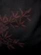 画像8: J1023M  大島紬 女性用着物  シルク（正絹） 赤みのある  黒, 笹 【中古】 【USED】 【リサイクル】 ★★★☆☆ (8)