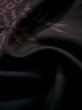 画像13: J1023M  大島紬 女性用着物  シルク（正絹） 赤みのある  黒, 笹 【中古】 【USED】 【リサイクル】 ★★★☆☆ (13)