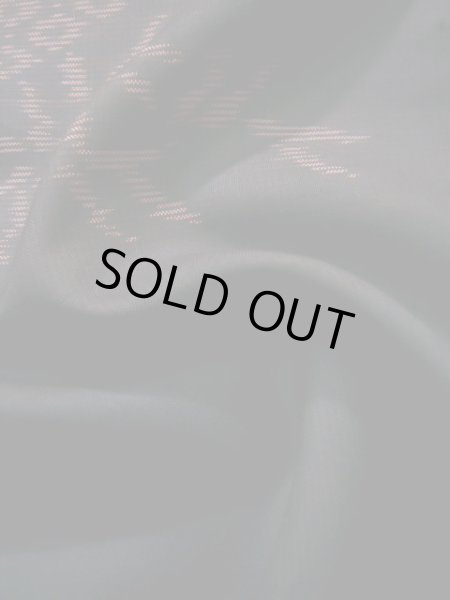 画像13: J1023M  大島紬 女性用着物  シルク(正絹) 赤みのある  黒, 笹 【中古】 【USED】 【リサイクル】 ★★★☆☆ (13)