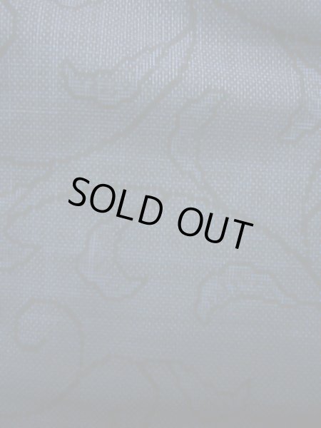 画像8: J1023P Mint  大島紬 女性用着物 縦横絣 シルク(正絹) 深い ヘザー(杢) ネイビー(紺), 花 【中古】 【USED】 【リサイクル】 ★★★★★ (8)