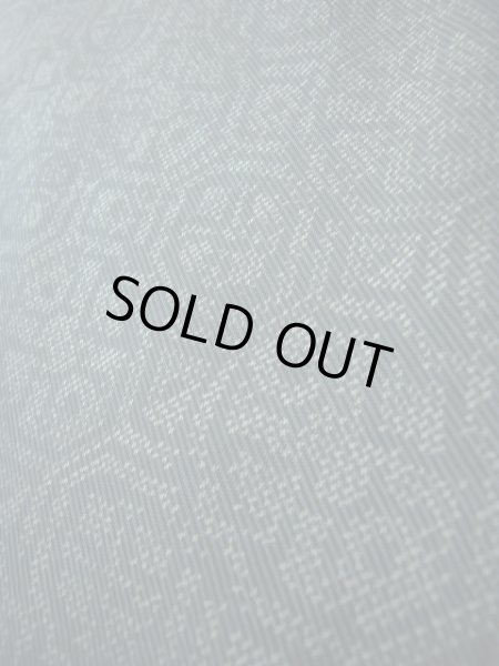 画像7: J1023S  大島紬 女性用着物 縦横絣 シルク(正絹) ヘザー(杢)  グリーン(緑), 幾何学模様 【中古】 【USED】 【リサイクル】 ★☆☆☆☆ (7)