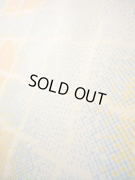 画像11: J1023T Mint  大島紬 女性用着物 縦横絣 シルク（正絹） 薄い ヘザー（杢） マルチカラー, 四角 【中古】 【USED】 【リサイクル】 ★★★★☆ (11)