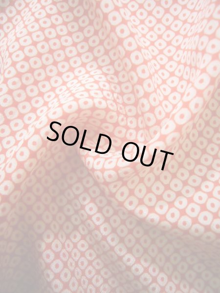 画像10: J1104D  子供用 女性用着物  化繊   赤, かのこ 【中古】 【USED】 【リサイクル】 ★★★☆☆ (10)