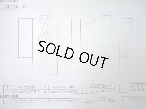 画像21: J1104G  子供用 女性用着物  化繊 淡い 薄い コーラル, ぼたん 【中古】 【USED】 【リサイクル】 ★★★★☆ (21)