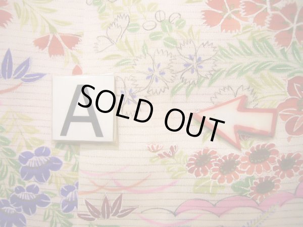 画像20: J1104K  子供用 女性用着物 百合、撫子柄 シルク(正絹) 薄い 甘い ピンク, 花 【中古】 【USED】 【リサイクル】 ★★★☆☆ (20)