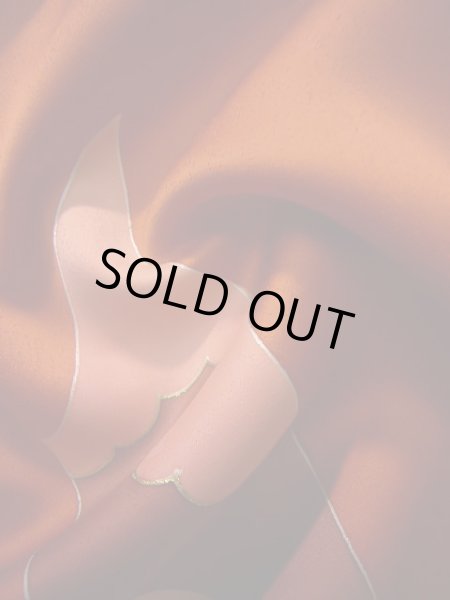 画像17: J1104N  子供用 女性用着物 熨斗柄 シルク(正絹)   赤, 菊 【中古】 【USED】 【リサイクル】 ★★★★☆ (17)