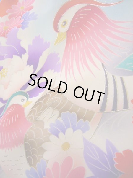 画像17: J1104R  子供用 女性用着物  シルク(正絹) 淡い 薄い ピンク, ぼたん 【中古】 【USED】 【リサイクル】 ★★★☆☆ (17)