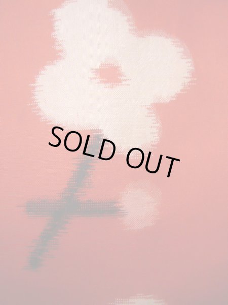 画像7: J1104X  子供用 女性用着物 J1104Yとセット シルク(正絹)   赤, 花 【中古】 【USED】 【リサイクル】 ★★☆☆☆ (7)