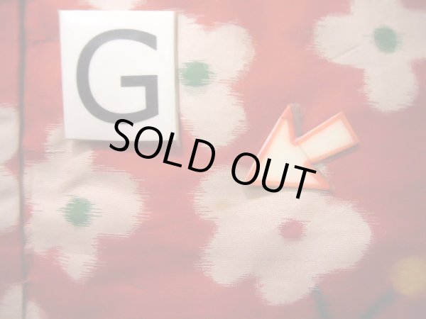 画像22: J1104X  子供用 女性用着物 J1104Yとセット シルク(正絹)   赤, 花 【中古】 【USED】 【リサイクル】 ★★☆☆☆ (22)