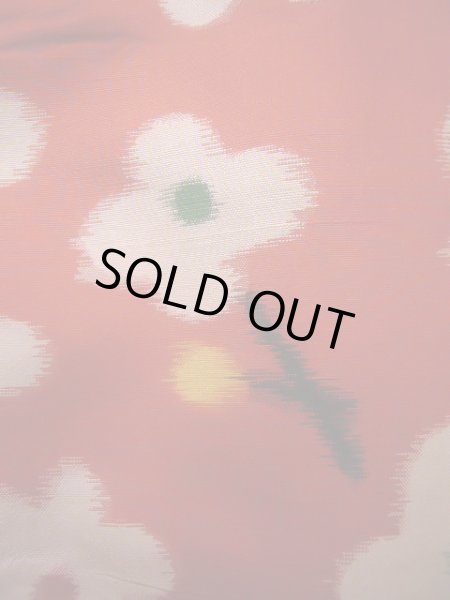 画像5: J1104Y  子供用 女性用着物 J1104Xとセット シルク（正絹）   赤, 花 【中古】 【USED】 【リサイクル】 ★★☆☆☆ (5)