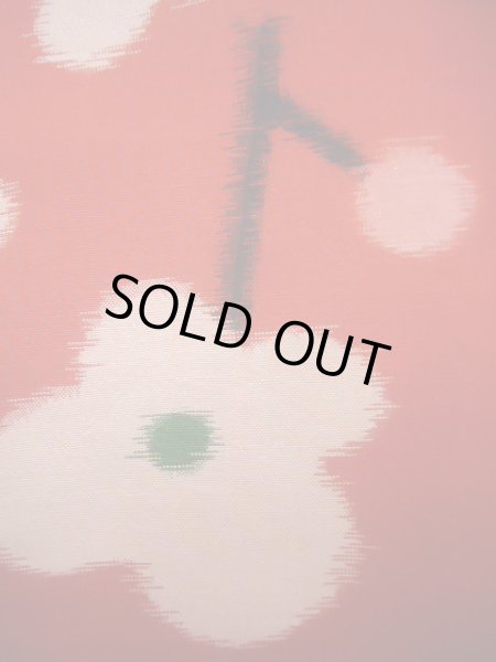 画像8: J1104Y  子供用 女性用着物 J1104Xとセット シルク（正絹）   赤, 花 【中古】 【USED】 【リサイクル】 ★★☆☆☆ (8)