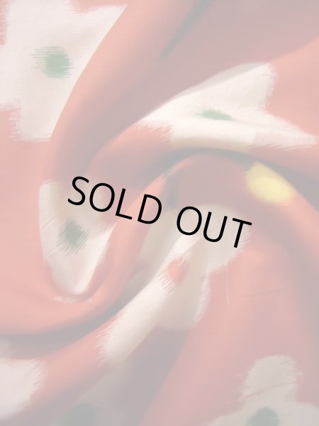 画像13: J1104Y  子供用 女性用着物 J1104Xとセット シルク（正絹）   赤, 花 【中古】 【USED】 【リサイクル】 ★★☆☆☆ (13)