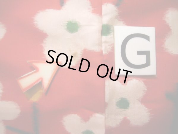 画像22: J1104Y  子供用 女性用着物 J1104Xとセット シルク（正絹）   赤, 花 【中古】 【USED】 【リサイクル】 ★★☆☆☆ (22)