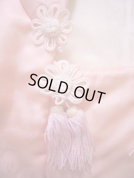 画像4: J1104Z  子供用 女性用着物  シルク(正絹) 薄い 甘い ピンク,  【中古】 【USED】 【リサイクル】 ★★★★☆ (4)