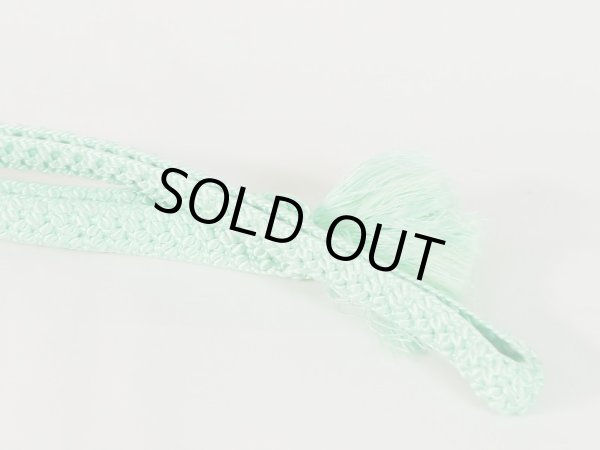 画像4: J1107XK 帯締め 平組 女性用着物 シルク(正絹)   黒    【中古】 【USED】 【リサイクル】 ★★★☆☆ (4)