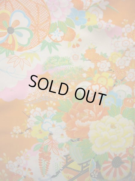 画像6: J1111S  襦袢 女性用着物 本、杜若、毬柄 シルク(正絹)   ピンク, ぼたん 【中古】 【USED】 【リサイクル】 ★★★☆☆ (6)