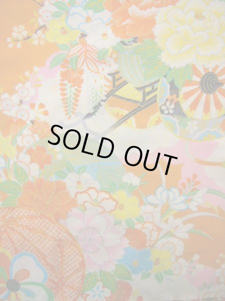 画像7: J1111S  襦袢 女性用着物 本、杜若、毬柄 シルク(正絹)   ピンク, ぼたん 【中古】 【USED】 【リサイクル】 ★★★☆☆ (7)