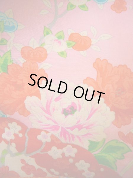 画像12: J1111S  襦袢 女性用着物 本、杜若、毬柄 シルク(正絹)   ピンク, ぼたん 【中古】 【USED】 【リサイクル】 ★★★☆☆ (12)