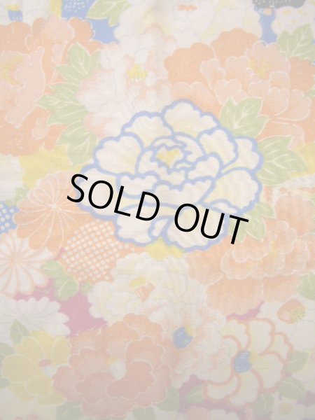 画像6: J1111T  子供用 女性用着物 鈴、杜若柄 シルク（正絹） 赤みのある 深い 紫, 花 【中古】 【USED】 【リサイクル】 ★★★☆☆ (6)