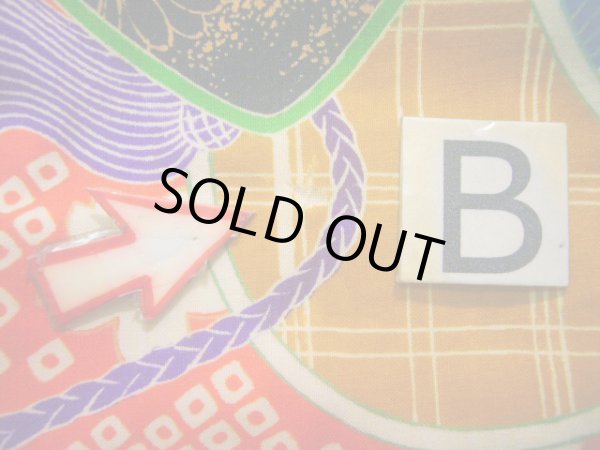 画像17: J1111V  襦袢 女性用着物  モスリン   マルチカラー, 菊 【中古】 【USED】 【リサイクル】 ★☆☆☆☆ (17)