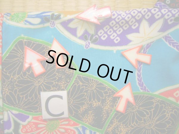 画像18: J1111V  襦袢 女性用着物  モスリン   マルチカラー, 菊 【中古】 【USED】 【リサイクル】 ★☆☆☆☆ (18)