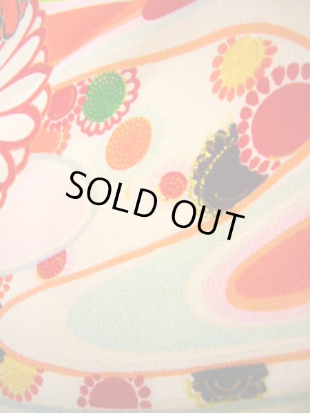 画像12: J1111W  子供用 女性用着物  シルク(正絹) 淡い 薄い ピンク, 花 【中古】 【USED】 【リサイクル】 ★★☆☆☆ (12)