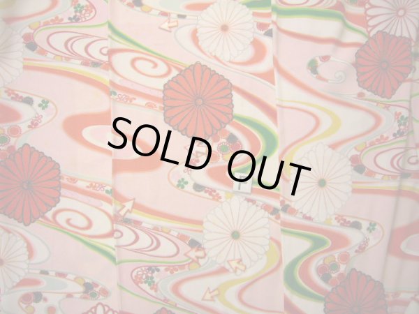 画像23: J1111W  子供用 女性用着物  シルク(正絹) 淡い 薄い ピンク, 花 【中古】 【USED】 【リサイクル】 ★★☆☆☆ (23)