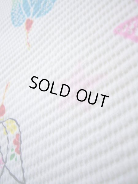 画像14: J1111Y Mint  子供用 女性用着物  化繊   白, 花 【中古】 【USED】 【リサイクル】 ★★★★☆ (14)